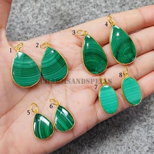 Natural Malachite Pendant Necklace, Healing Green Malachite Jewelry, High Quality Malachite, Mens Pendant, Chakra Jewelry, Best Gift for Her