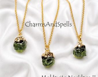 Moldavite Pendant, Moldavite Jewelry, Moldavite Necklace, Hydro Moldavite, Manmade Moldavite, Moldavite Stone, Moldavite Crystal