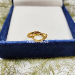 14K Gold Plated Ring, Statement Ring, Adjustable Ring, Dainty Engagement Ring, Ring for Women, Birthday Gift, Gift For Women, Gift Idea