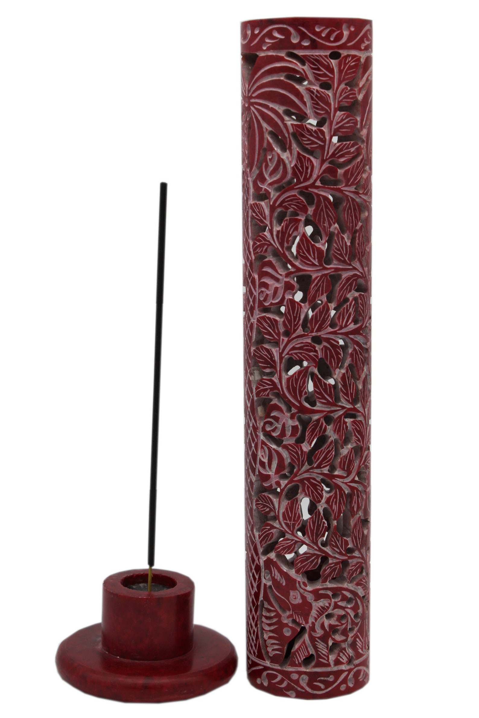 Palm Tree Incense Burner Holder Hand Carved for Incense Sticks Etsy