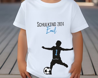 Cooles Schulkind 2024 T-shirt • Schulkind 2024 Junge T-shirt • Einschulung 2024 Fußball • Einschulungsshirt • Geschenke Einschulung Jungs