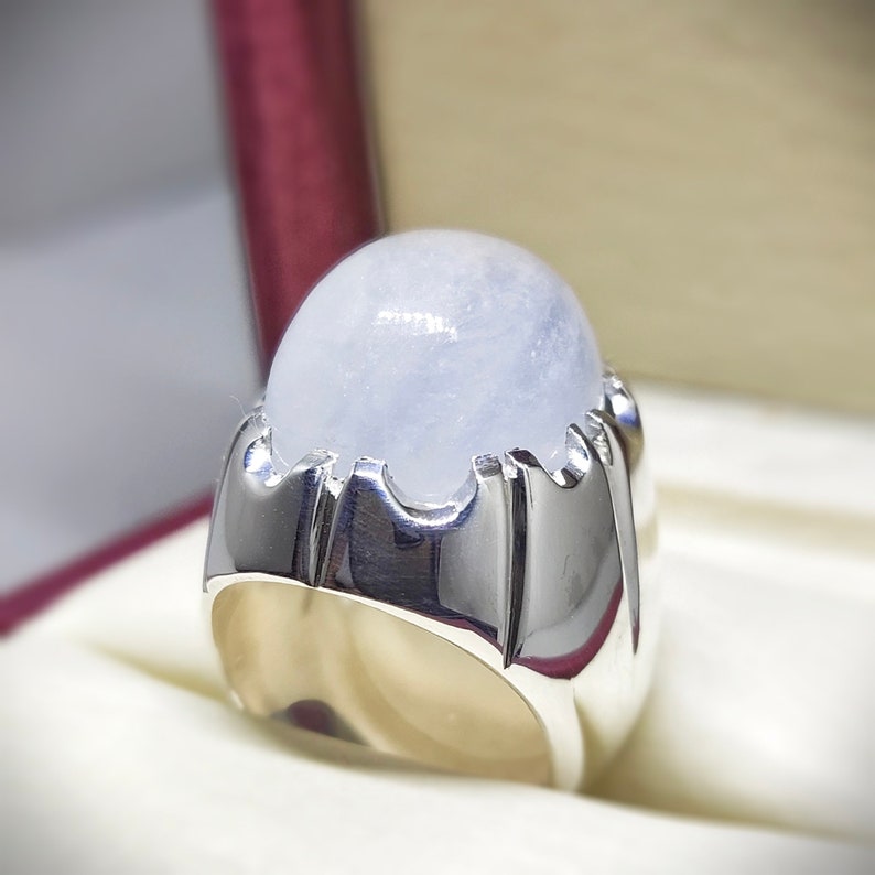 New Stunning Natural Quartz Ring Dur e najaf White Quartz Ring Stylish Ring Handmade Ring Engagement Ring flawless Ring 50/%OFF Pure Silver