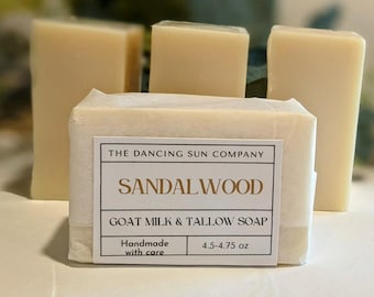 Jabón de sándalo, leche de cabra y sebo