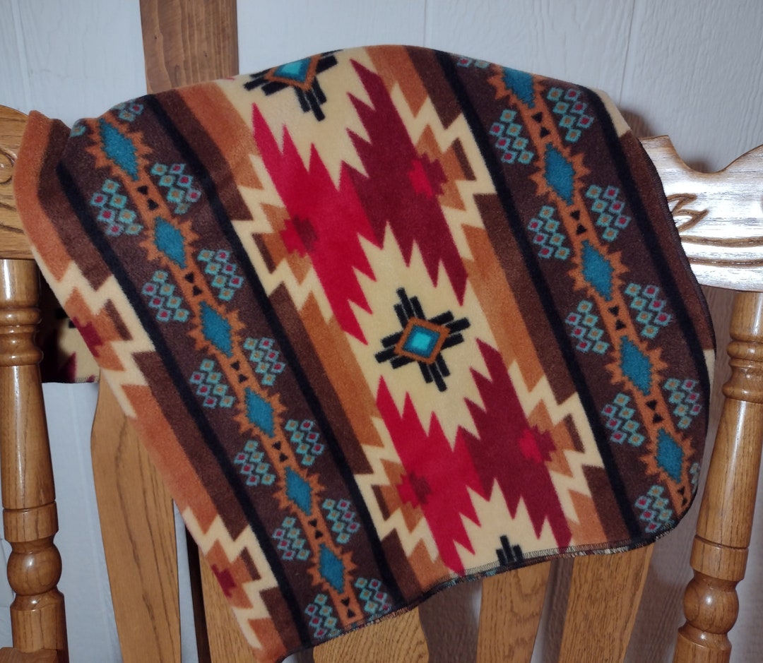 Fleece Baby Blanket Tribal Baby Blanket Western Baby Etsy