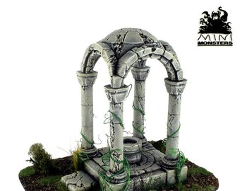 TEMPLE - 28mm 32mm Scale | Wargaming terrain | Wargames | Dungeons and Dragons | DnD Terrain | Fantasy | Resin | Mini Monsters