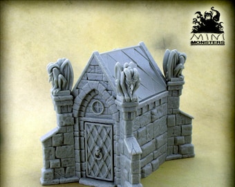 Handmade Resin Mausoleum – 28-32mm Wargaming Terrain