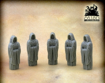 STATUE OF MONK - 28mm 32mm Scale | Dungeons and Dragons | DnD Terrain | Fantasy | Resin | Wargaming terrain | Wargames | Mini Monsters