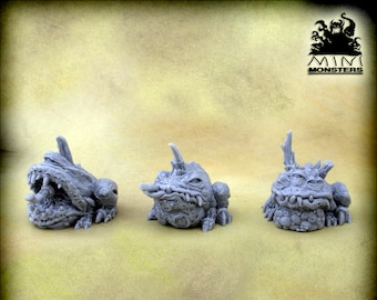 PLAGUE TOADS - 28mm 32mm Scale | Dungeons and Dragons | DnD Terrain | Fantasy | Resin | Wargaming terrain | Wargames | Mini Monsters