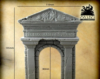 TRIUMPHAL ARCH - 28mm 32mm Scale | Wargaming terrain | Wargames | Dungeons and Dragons | DnD Terrain | Fantasy | Resin | Mini Monsters