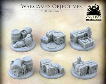 WARGAMES OBJECTIVES - 28mm 32mm Scale | Wargaming terrain | Wargames | Dungeons and Dragons | DnD Terrain | Sci-Fi | Resin | Mini Monsters