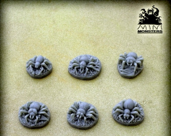 SPIDERS - 28mm 32mm Scale | Dungeons and Dragons | DnD Models | Fantasy | Resin | Wargaming terrain | Wargames | Mini Monsters