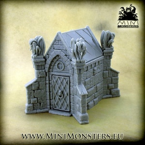 MAUSOLEUM - 28mm 32mm Scale | Wargaming terrain | Wargames | Dungeons and Dragons | DnD Terrain | Fantasy | Resin | Mini Monsters