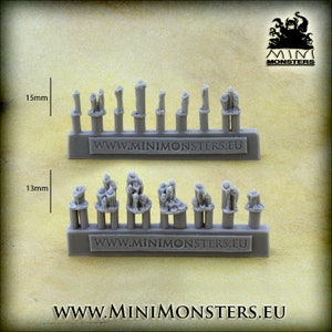 BOUGIES - Échelle 28 mm 32 mm | Terrain de jeu de guerre | Jeux de guerre | Donjons et dragons | MdD Terrain | Fantaisie | Résine | Mini-monstres