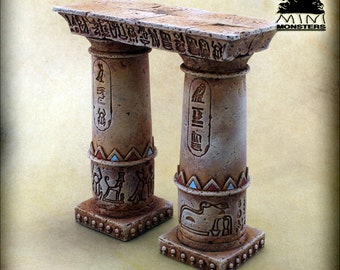 TOMBE MAUDIT - Colonnes du temple | 28-32 mm | terrain de jeu de guerre | paysage | Donjons et dragons | MdD Terrain | Fantaisie | Mini-monstres