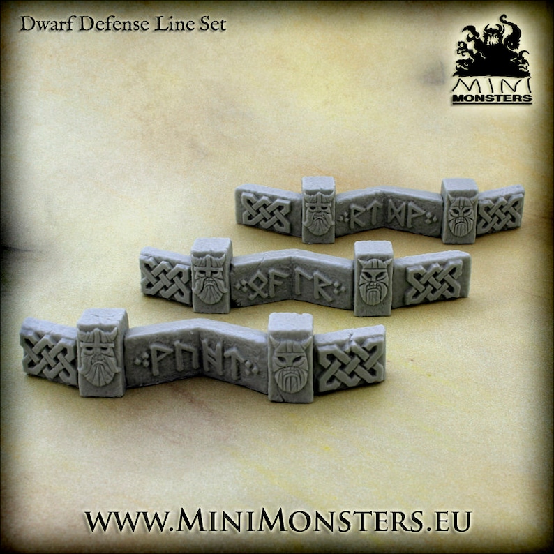 Scale Line Dwar DWARF DEFENSE LINE - 28mm 32mm Scale | Dungeons and Dragons | Dnd ...