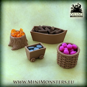 Everdell Resource Holders | Upgrade Kit | Board Game | Tabletop Games | Handmade | Mini Monsters