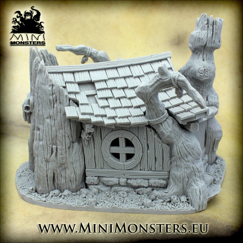 WITCH HUT 28mm 32mm Scale Dungeons and Dragons Dnd | Etsy