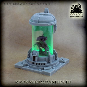 Alien Incubator with LED light - wargaming terrain| Sci-Fi, SF miniature | post-apo| 28-32mm | Necromunda | Infinity | wh40k | Mini Monsters