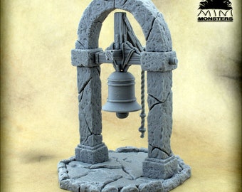 BELL TOWER - 28mm 32mm Scale | Belfry | Wargaming terrain | Wargames | Dungeons and Dragons | DnD Terrain | Fantasy | Resin | Mini Monsters