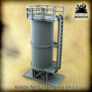GAZOLINE SILO - wargaming terrain | scenery | Sci-Fi | sf miniature | post-apo | 28-32mm | Mini Monsters