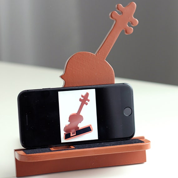 Sans Marque Support SmartPhone en Bois - Decoratif - violon à prix pas cher
