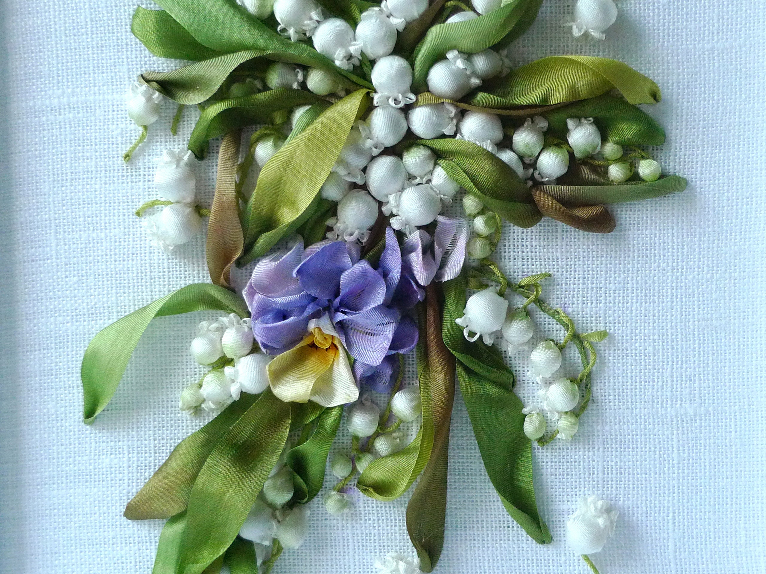 LilyoftheValley Original embroidery Gift for woman Gift for Etsy