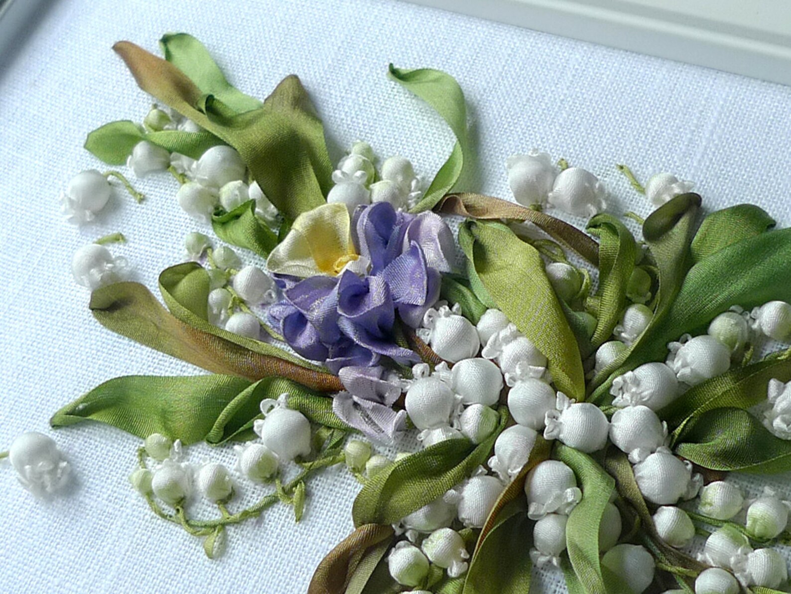 LilyoftheValley Original embroidery Gift for woman Gift for Etsy