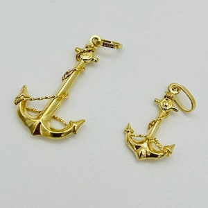 9ct Yellow Gold Marine Anchor Pendant | Small Large Anchor Pendant | Only Pendant Brand New | 375 Hallmarked
