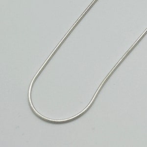 Genuine 925 Sterling Silver 1mm Snake Chain | Thin Round Snake Link Necklace | 16" 18" 20" 22" 24" ALL LENGTH | Brand New