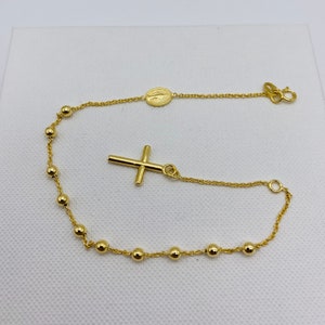 9ct gold rosary beads on sale