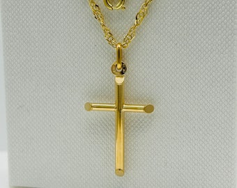 Collana Donna Oro Giallo 9K 375 Con Ciondolo Cuore E 20 Diamanti Naturali - 40+5 Cm