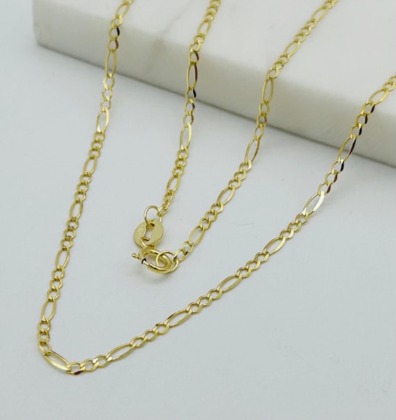 2mm figaro gold chain online