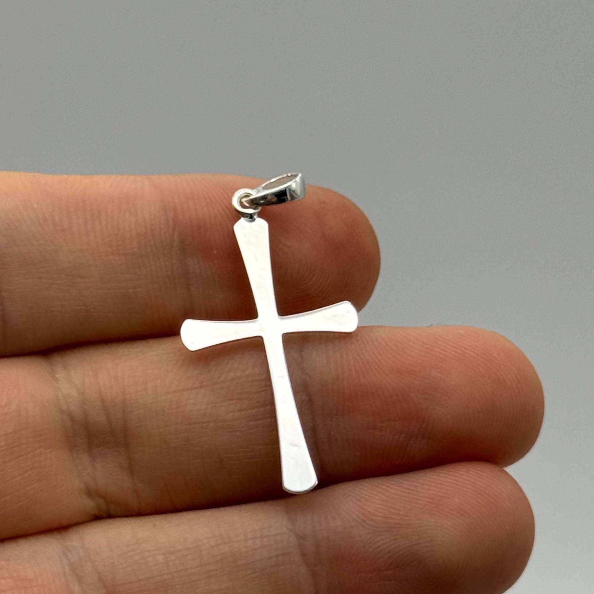 925 Sterling Silver Celtic Cross Pendant | Medium Cross Necklace