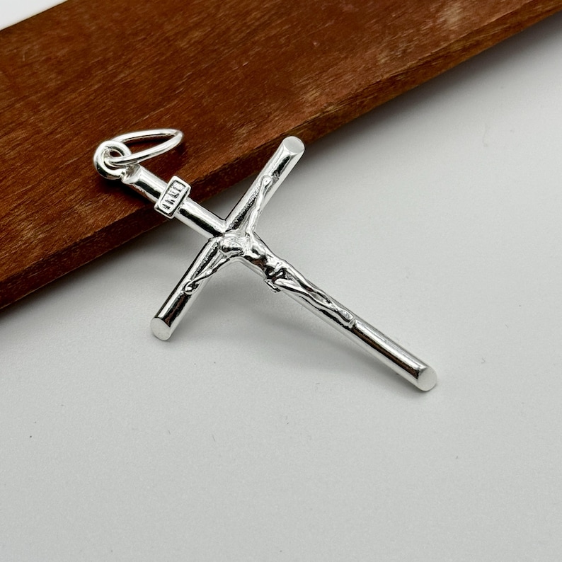 925 Sterling Silver Crucifix Pendant | Inri Cross Pendant Only | Small ...
