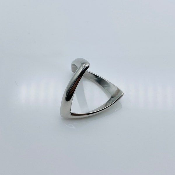 925 Sterling Silber Damen Wisbone Ringe, Silber Wishbone Design Frauen Ringe, alle Größen verfügbar, Lucky Wishbone Design Ring