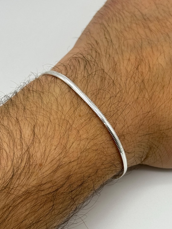 アクセサリー SILVER925 PLAIN HERRINGBONE BRACELET Herringbone Bracelet