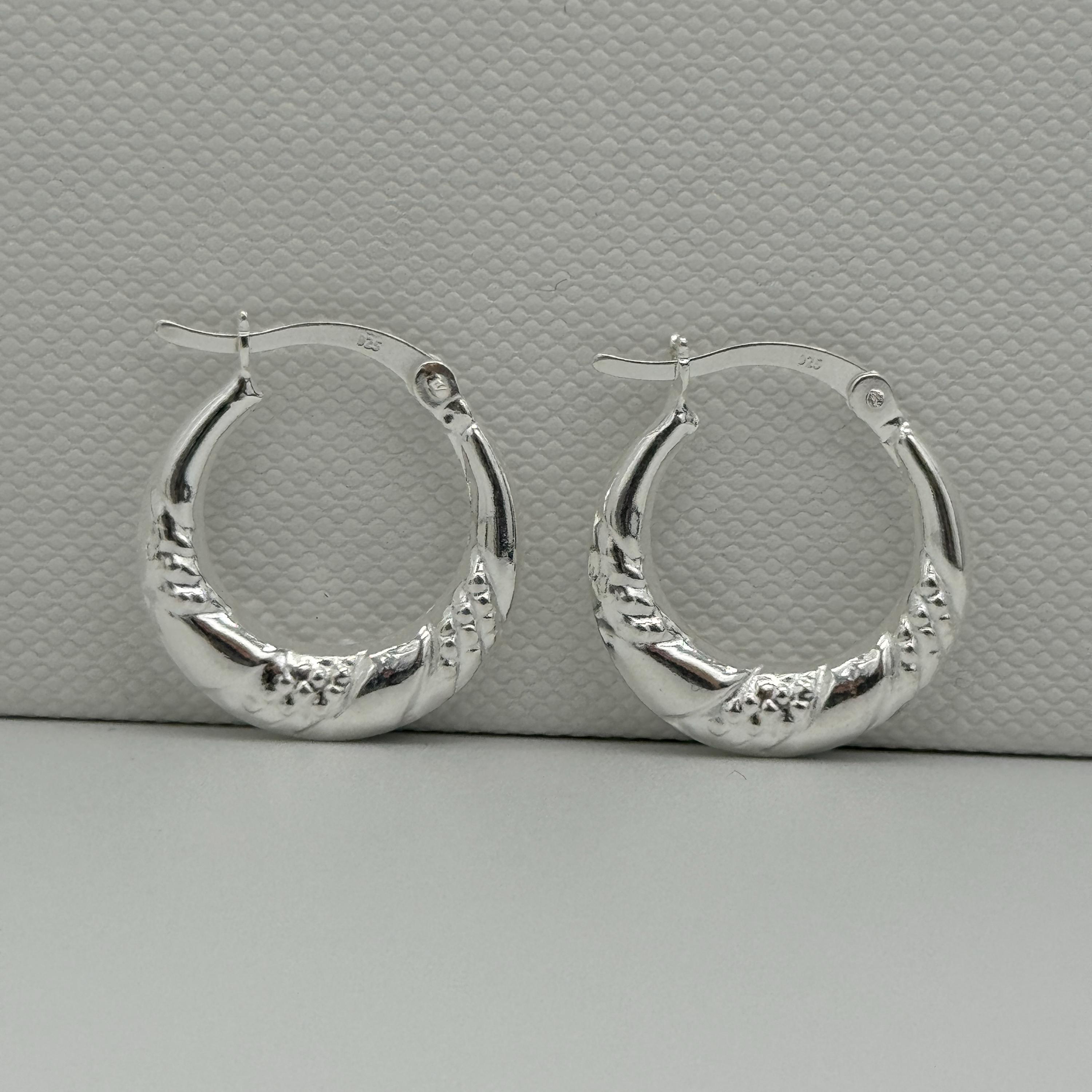925 Sterling Silver 18mm Creole Hoop | Women Round Hoop Earring