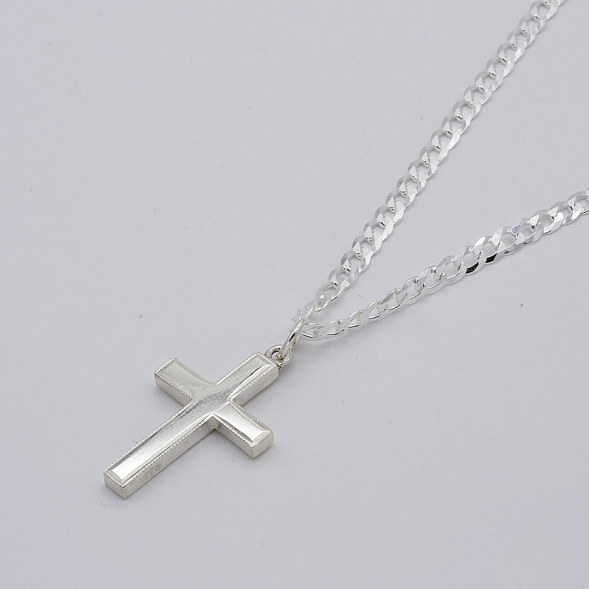 925 スターリングシルバー クロスペンダント | メンズ&レディース