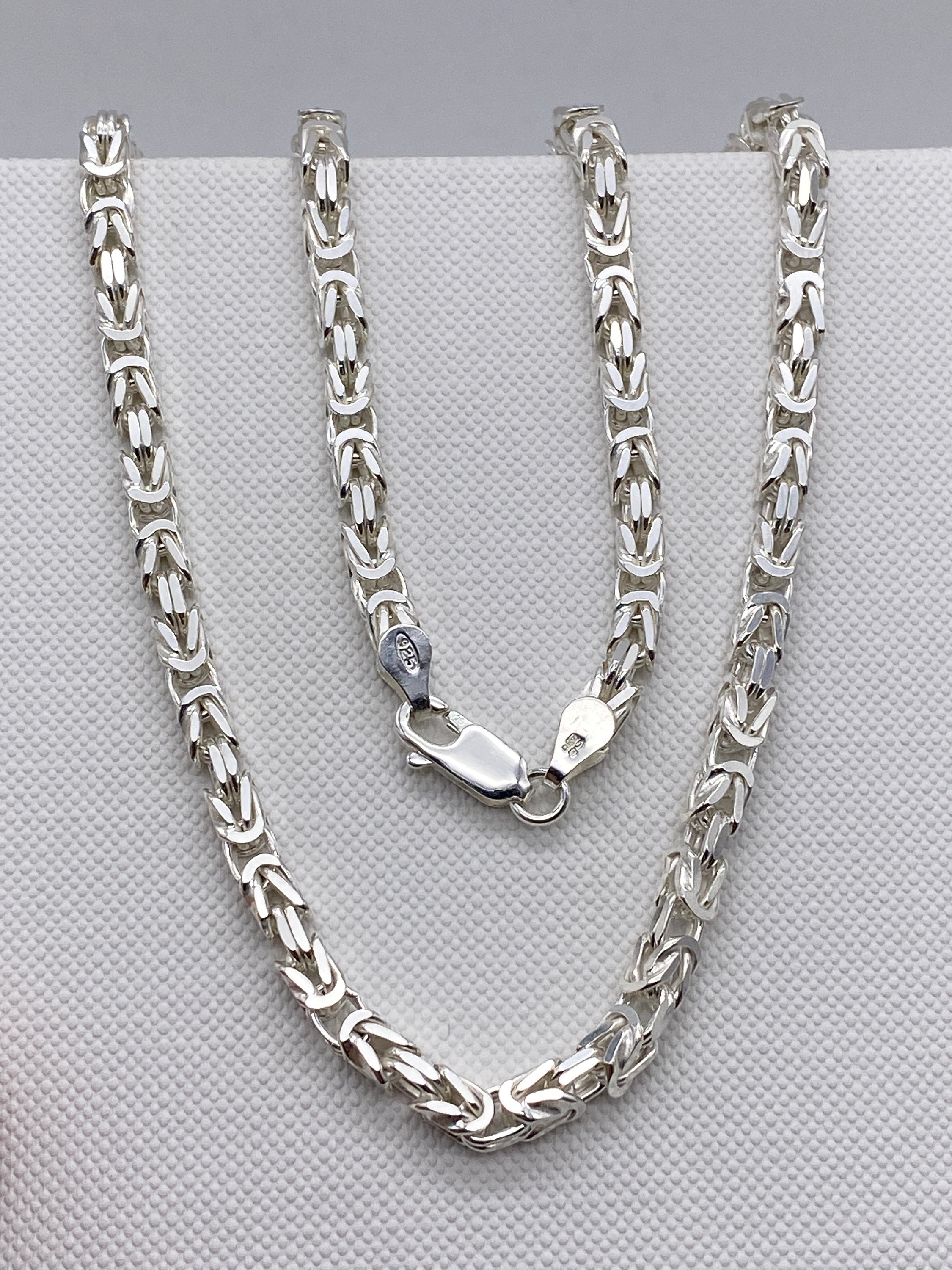 ネックレス・ペンダント Regular Thick Chain Necklace Heavy Thick Solid King's Necklace 925 Sterling Silver
