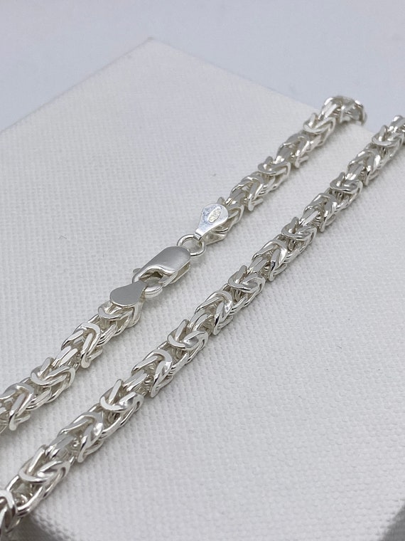 Thin Byzantine Chain 925 Sterling Silver - GREEK ROOTS