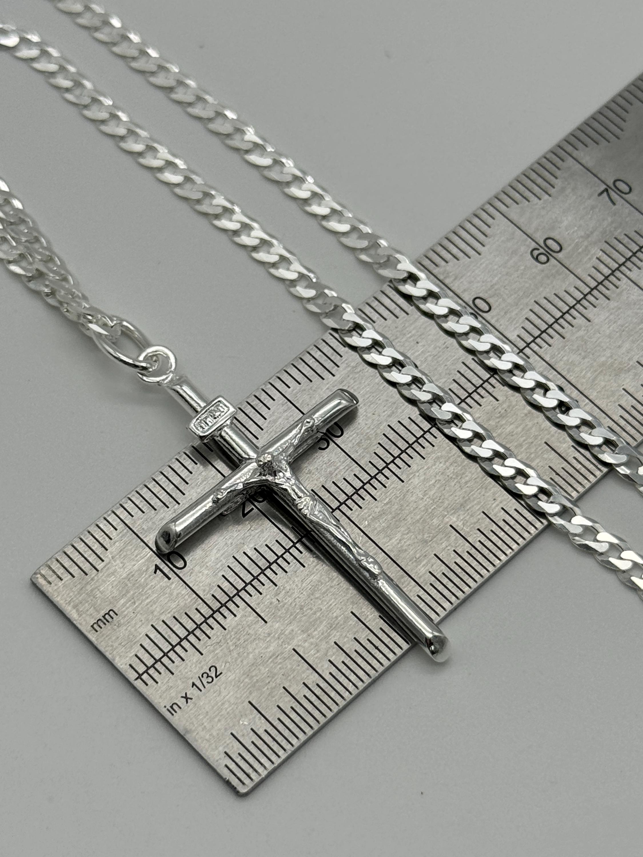 925 Sterling Silver Large Crucifix Pendant | Crucifix Cross
