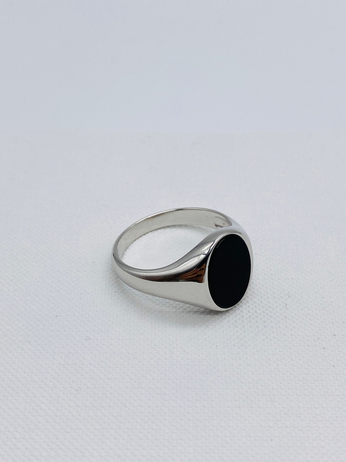 925 Sterling Silver Men Ring 10mm15mm Onyx Stone Men Etsy UK