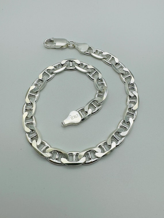 Solid 925 Sterling Silver 6mm Anchor Bracelet | Mariner Anchor