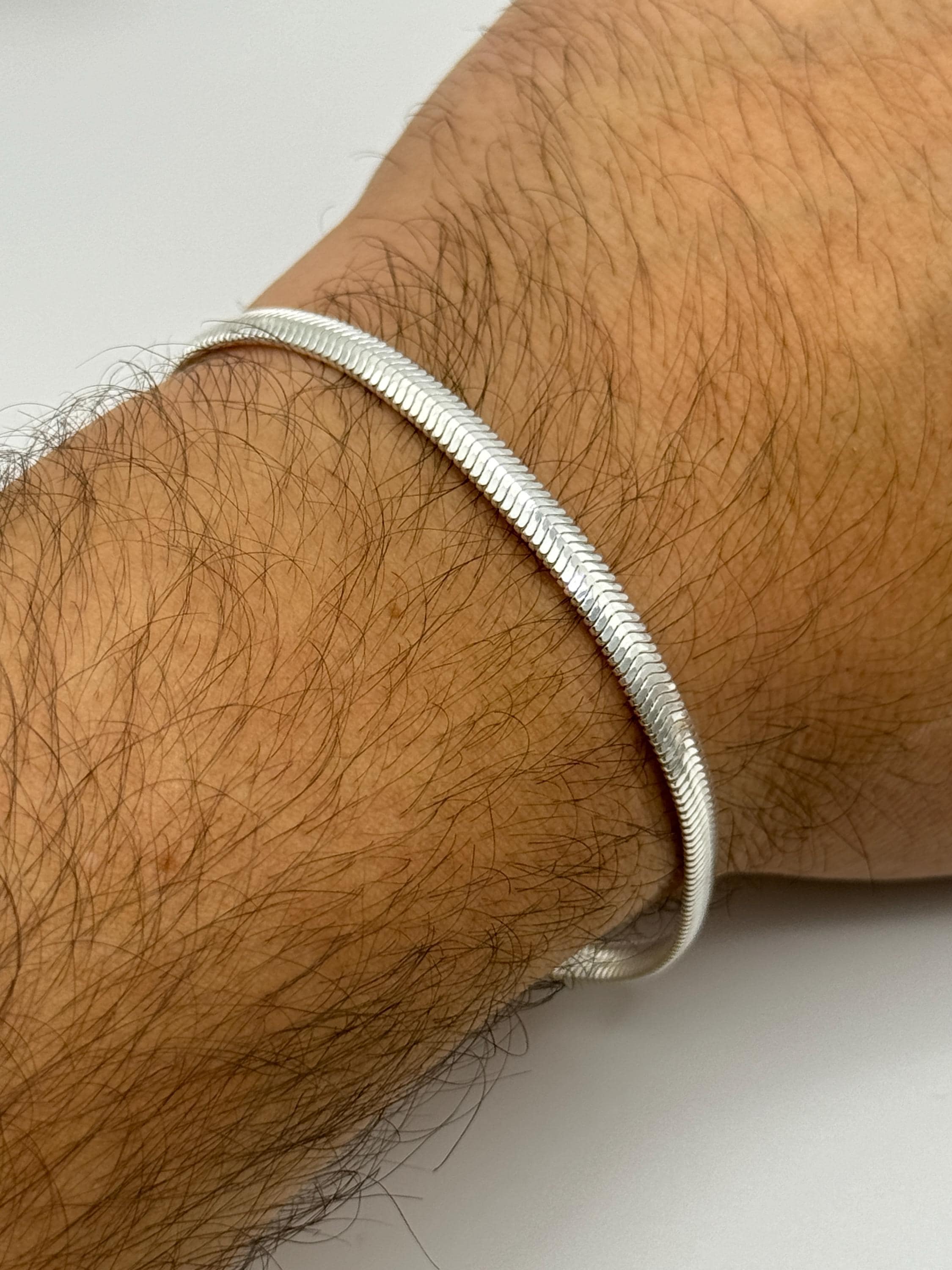 アクセサリー SILVER925 PLAIN HERRINGBONE BRACELET Sterling Silver Herringbone Bracelet – KEILA