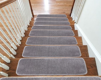 New carpet stair treads non-slip machine washable Mats/Rugs, 22x67cm, 13pc -15pc