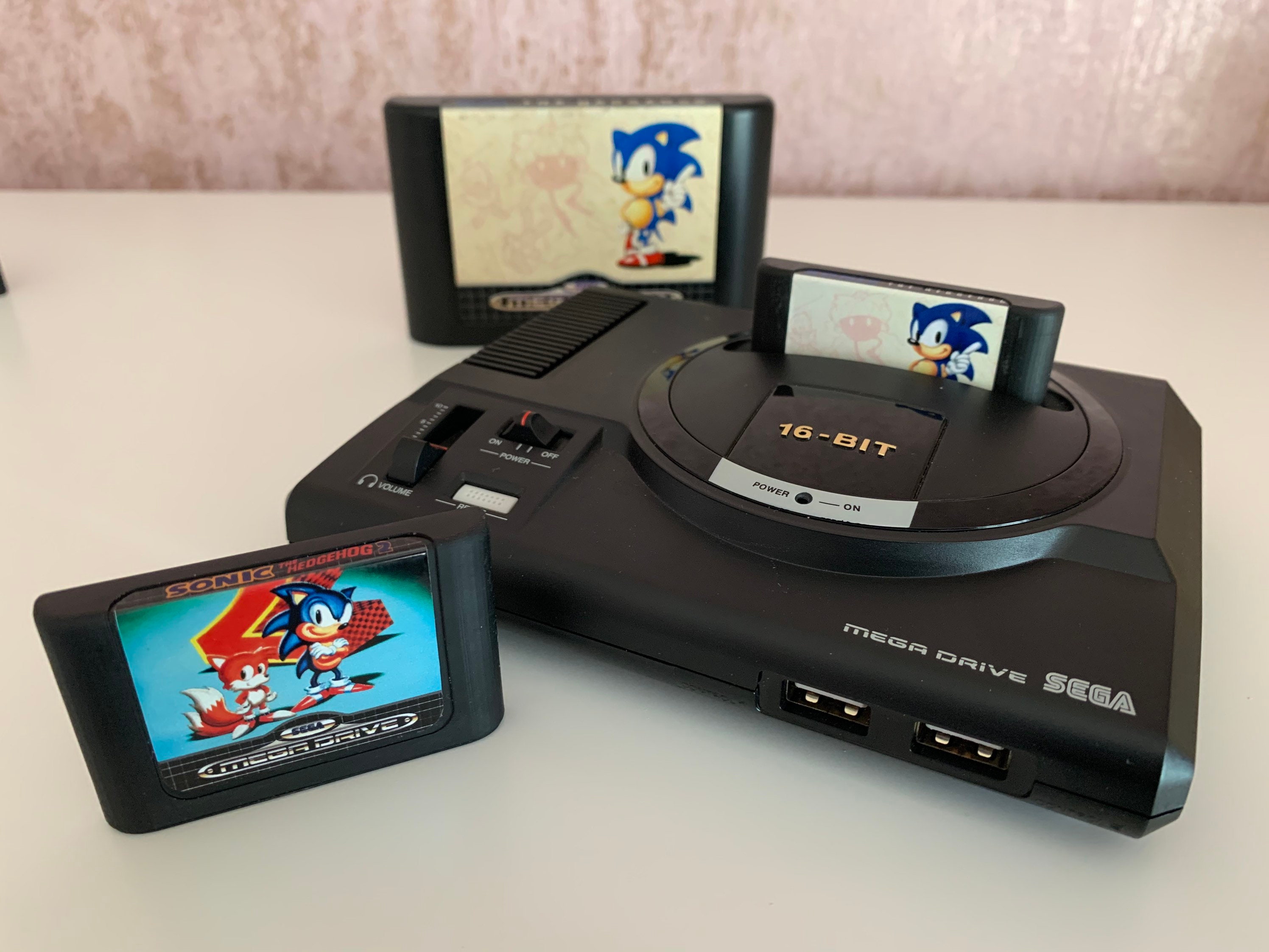 Sega Mega Drive Genesis Mini Replica Cartridge With Pal Etsy