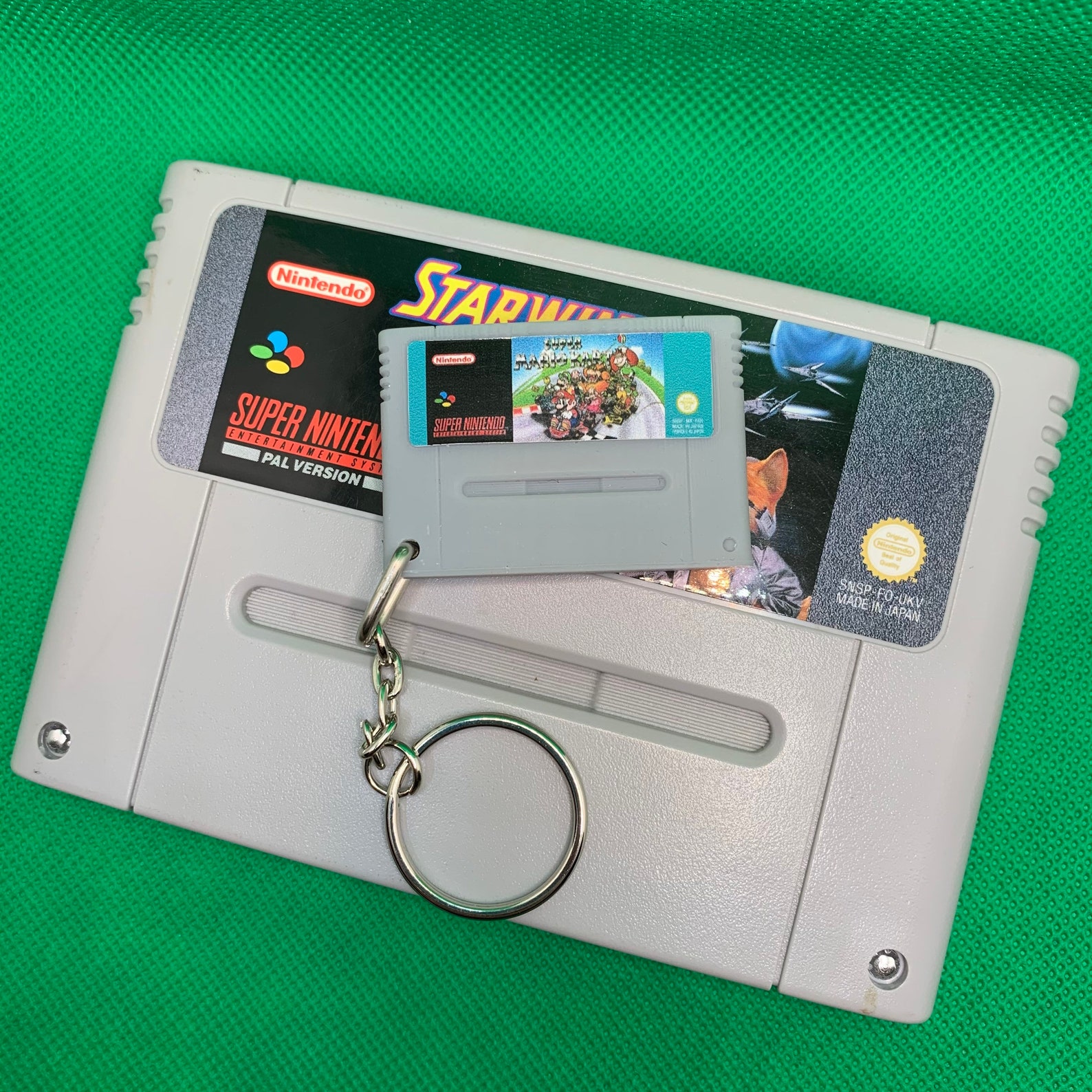 SNES Cartridge Keychain / Keyring. Retro Cartridge Designs / Etsy UK
