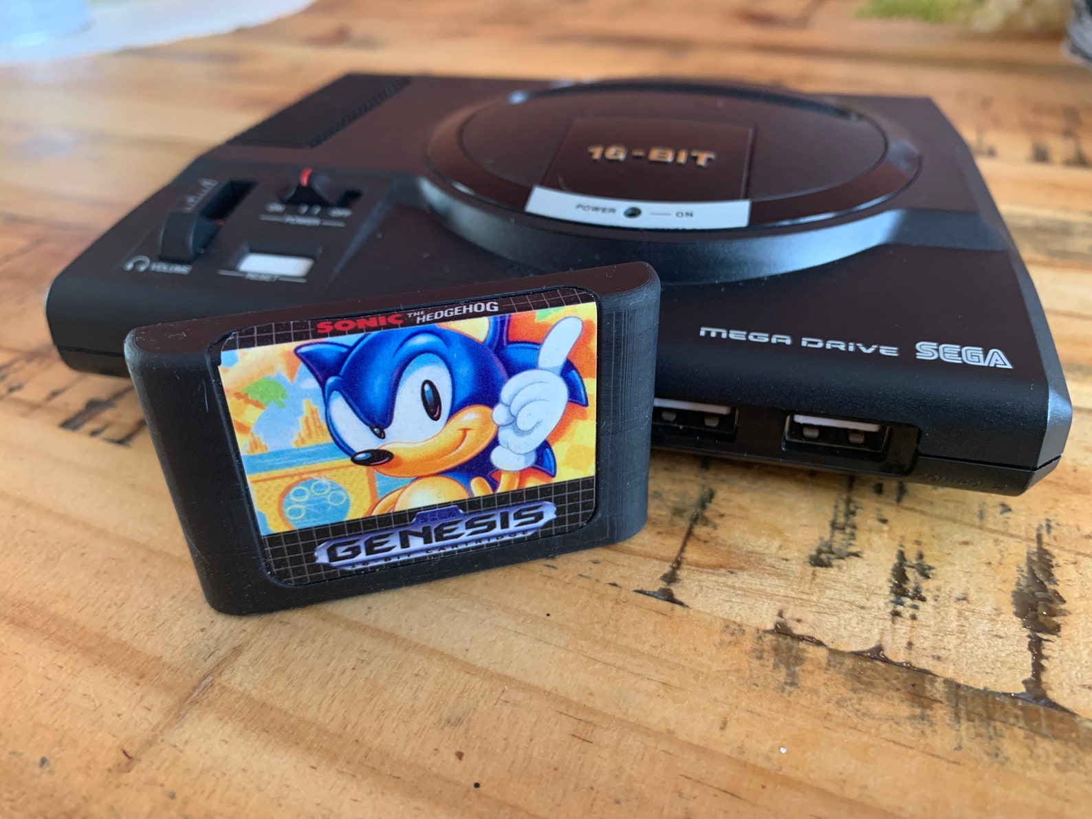 SEGA Genesis Mini Replica Cartridge with USA Artwork Etsy