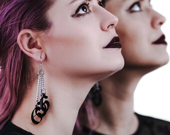 666 (earrings #1)