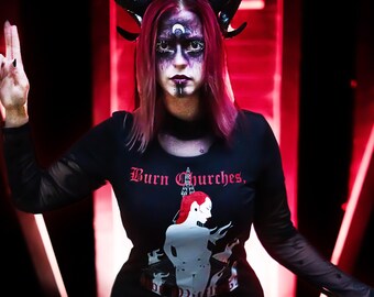 BURN CHURCHES (shirt dress)